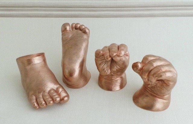 Rose Gold Baby Hands and Feet%2c Wrightson and Platt