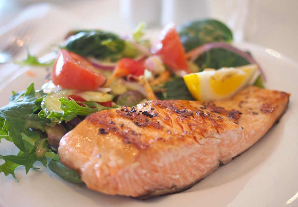 My meals during this 30 day diet usually includes a portion of salmon with a side of vegetables.