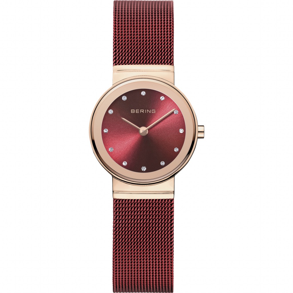 The Bering Classic Red Watch 26mm is a chic timepiece you could win from our Christmas giveaway.