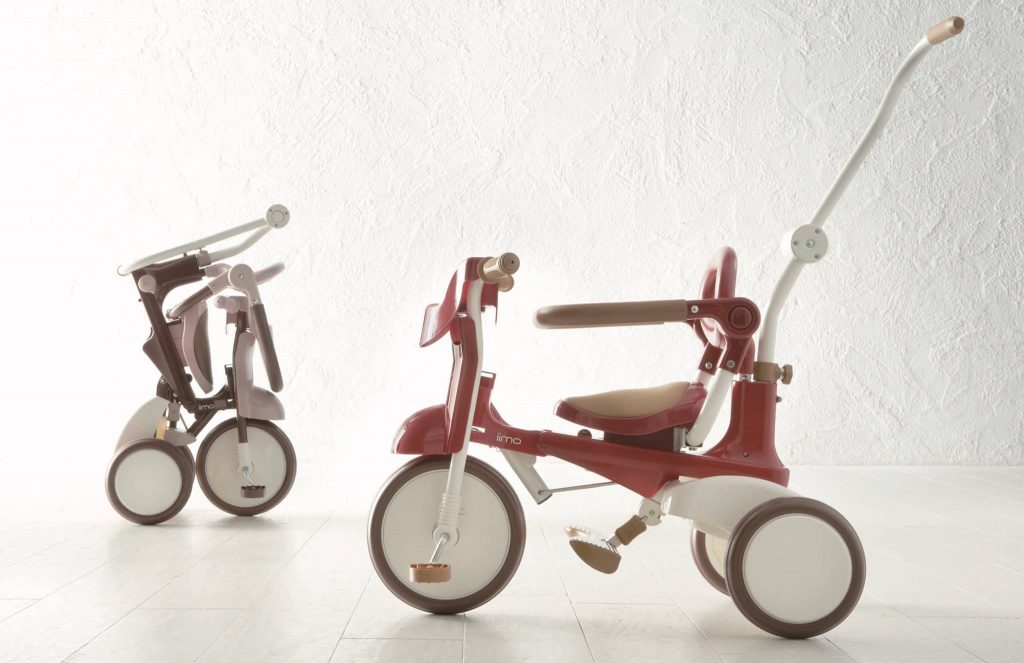 The IIMO 3-in-1 foldable tricycle transforms from a push car to a walker to a tricycle and can last for years!