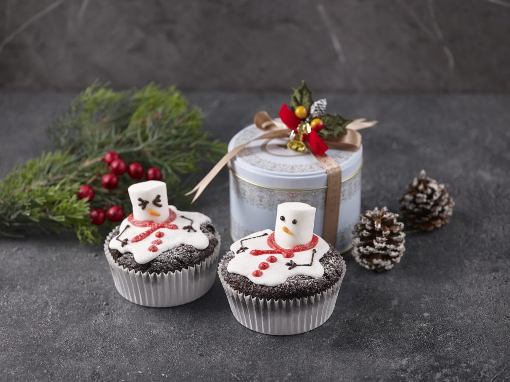 Kids will love the adorable Melting Snowman cakes from Antoinette.