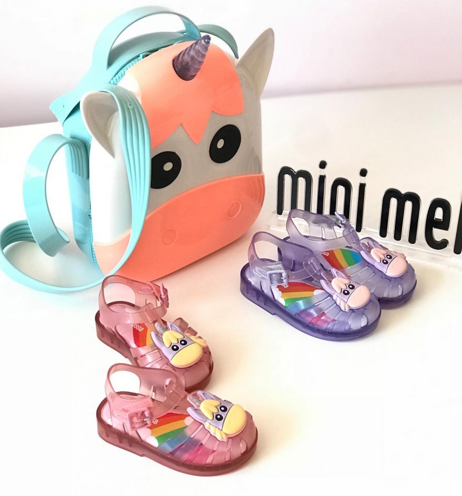 Your kids will love these delightfully cute Unicorn jelly shoes. Image credit: Minimelissa