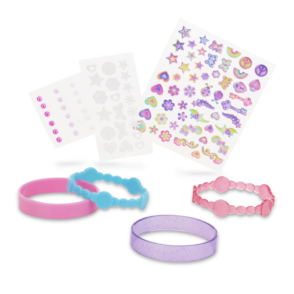 Let your kids accessorise with these super cute bracelets, stickers and gems.