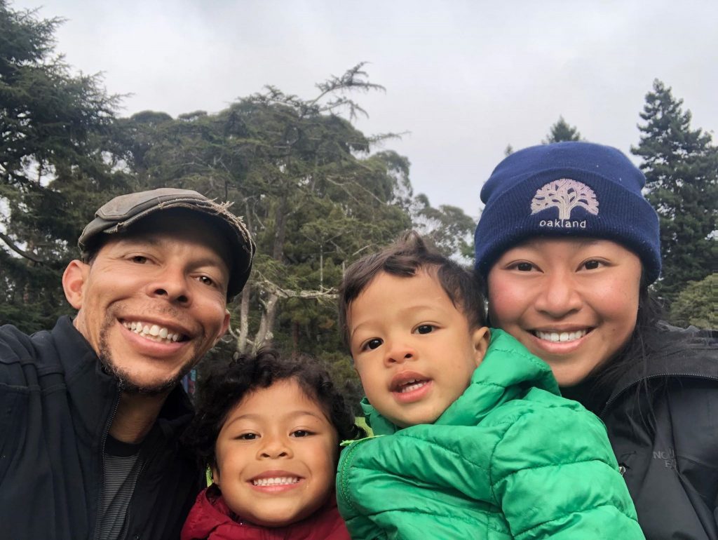 Black man, mother of two Blasian babies picture