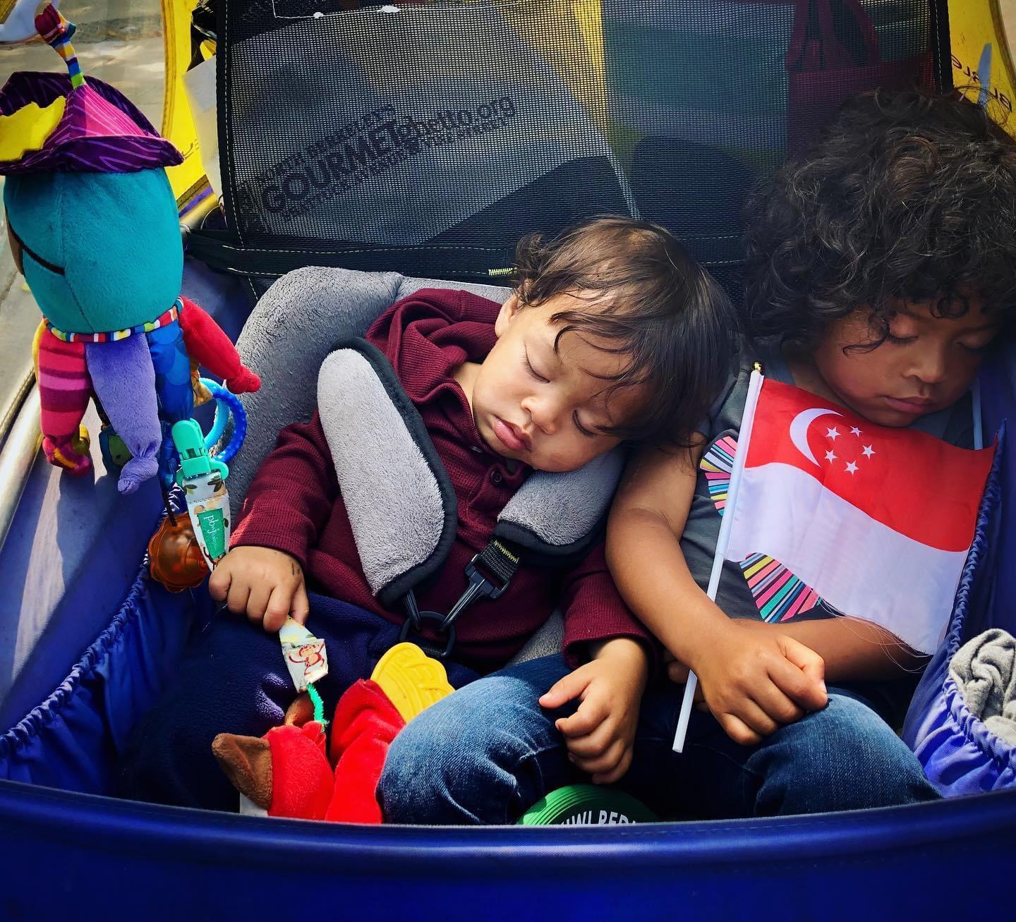 Connecting Cultures - Pearly's Biracial Children celebrating Singapore's National Day