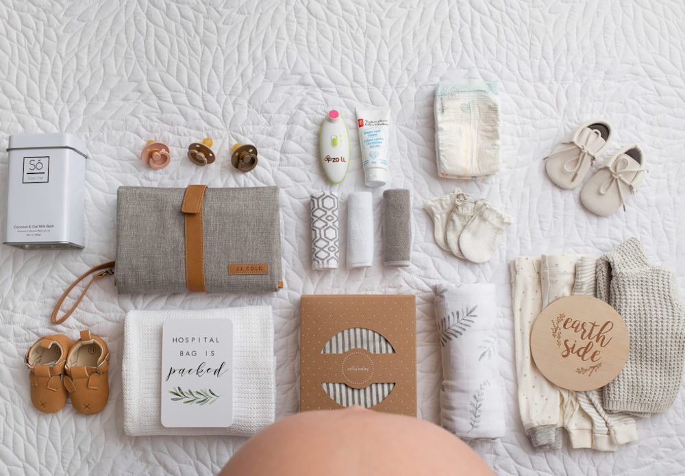 Have all your labour, delivery and postpartum essentials at hand for your hospital stay in your hospital bag - as well as items for your baby and spouse. Image credit: mominvanhattan