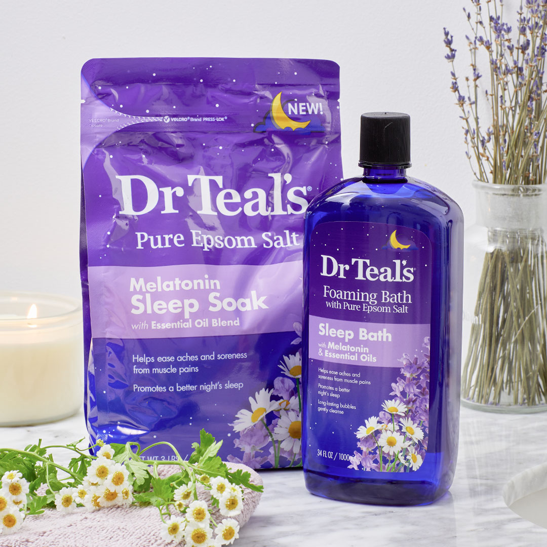 Melatonin has been a long been used to combat insomnia and improving sleep. Dr Teal’s Melatonin Sleep Soak promises to revitalise achy muscles and promote a good night’s rest.
