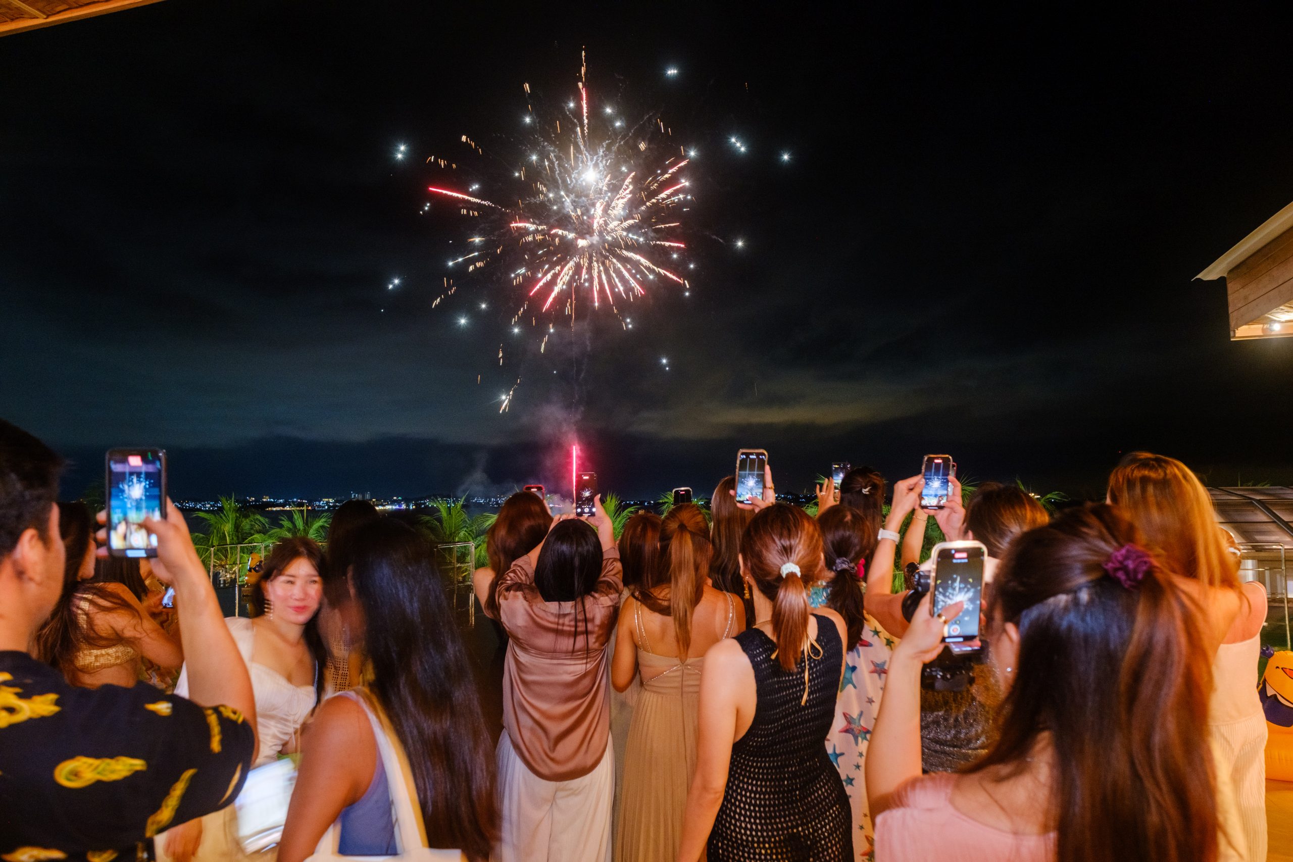 An additional surprise for our guests - fireworks that lit up the night sky.