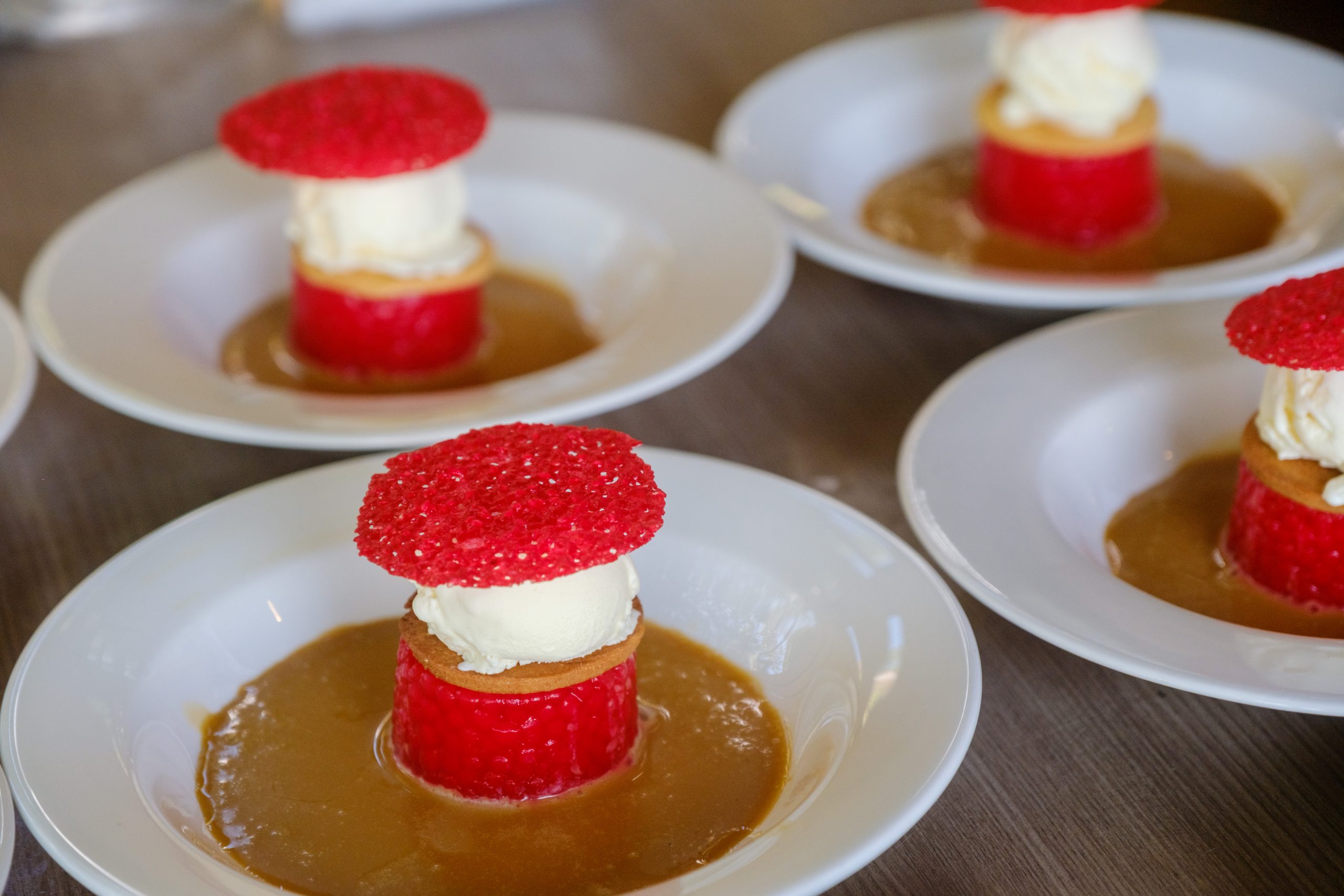 The Sago Malaka made with palm sugar, sago pearls and coconut milk.
