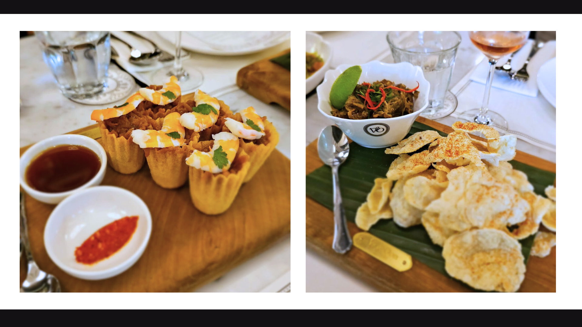 Kueh Pie Tee and Eggplant Goreng Dip with Emping Cracker. Images courtesy of Desleen Yeo