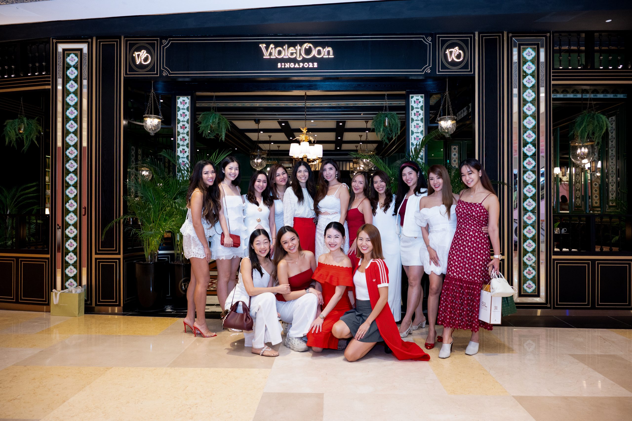 From left, back row: Helen Su, Priscilla Tan, Louisa Leow, Joanne Lin-Teo, Su-Lyn Tay, Gidania Wong, Samantha Goh, Priscilla, Hanni Wong, Cindy Tan and Angelina Pradana

Front row, from left: Vivian Low, Cordelia Low, Lucinda Zhou, and Kewei Tay